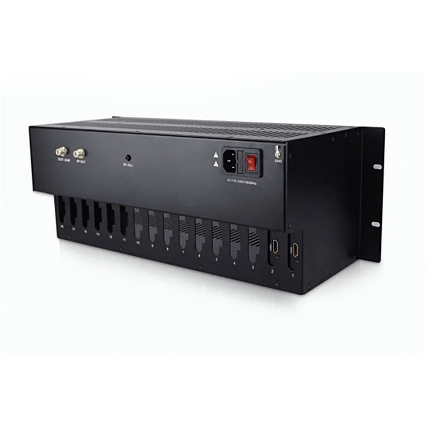16 в 1 DVB C модулятор головной узел Системы маршруты 1080P HD HDMI вход RF выход|Теле- и