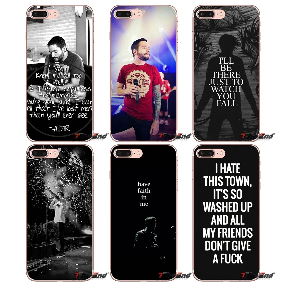 Чехол в стиле панк для iPhone X 4 4S 5 5S 5C SE 6 6S 7 8 Plus Samsung Galaxy J1 J3 J5 J7 A3 A5 2016 2017 ADTR|a day to remember|for