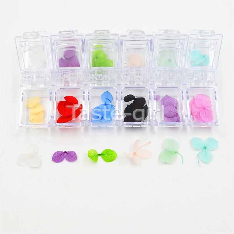 12 Цвета 3D реальные лепесток сухой сушеный цветочный наклейки дизайн УФ гель для