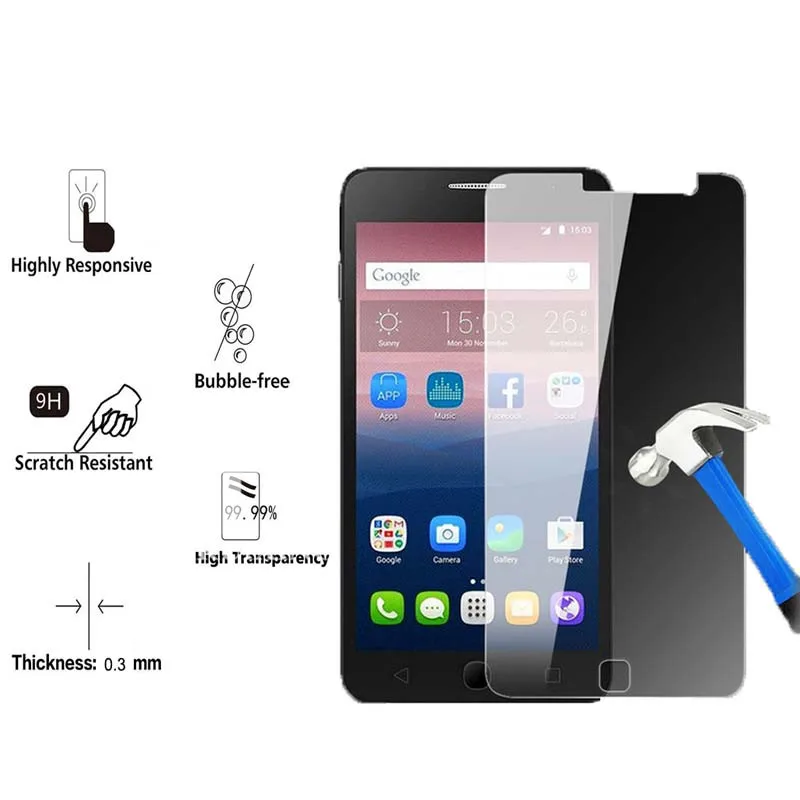 9H закаленное стекло для Alcatel One Touch Pop Star 3g 5022X 5022D Защита экрана Star|Защитные стёкла и