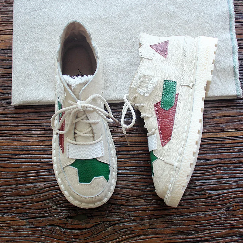 Женские ботинки ручной работы Careaymade из натуральной кожи ботильоны с мягкой