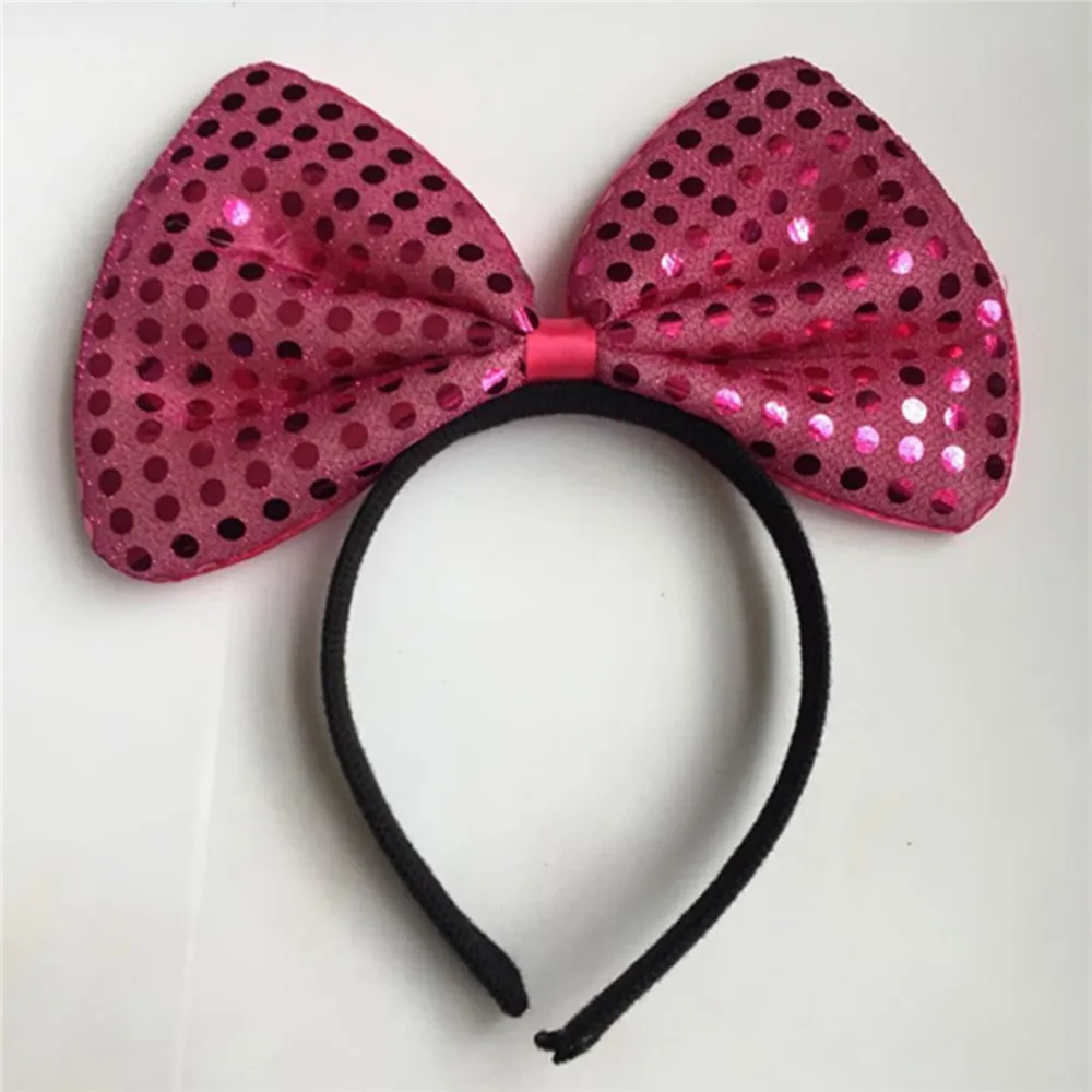 1 шт. Женский бант с пайетками повязка на голову бантом мигающий головной убор