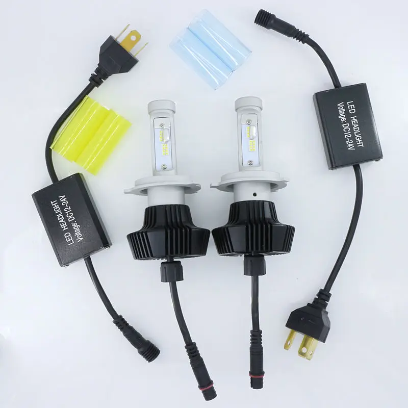 

DIY 3 Colors 4300K 6000K 8000K 12V LED Car H4 led Headlights For Samsung Chips H7 Car Head Lamp Bulbs 80W H11 LED Light Kit