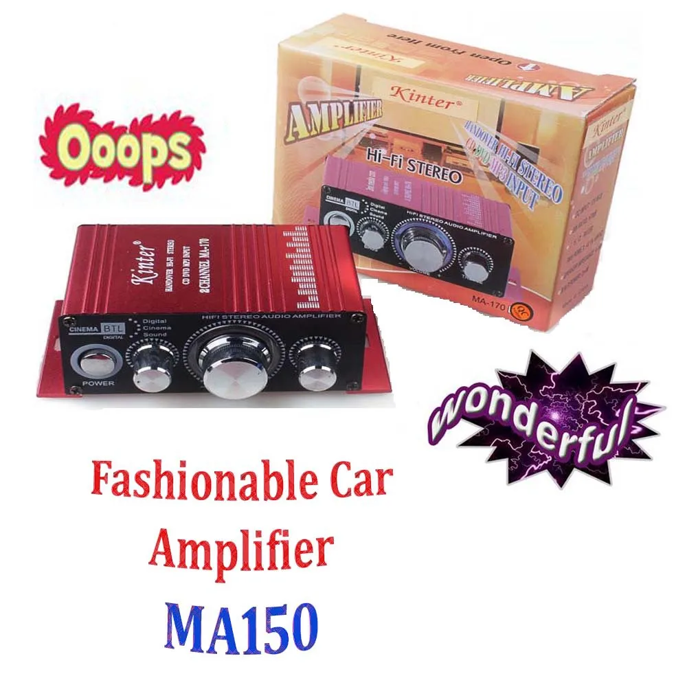 Лидер продаж 4 шт./лот автомобильный мини Усилитель Kinter MA170 Hi Fi стерео CD dvd
