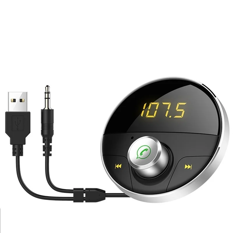 Bluetooth Handsfree Car Kit AUX Audio Jack MP3 плеер беспроводной fm-передатчик Авто USB адаптер Phone