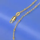 Новинка, хорошее качество, желтое золото, заполненные цепочки, ожерелье, 5 шт. в партии, штампованные для подвесной цепи с застежками Омаров, 18
