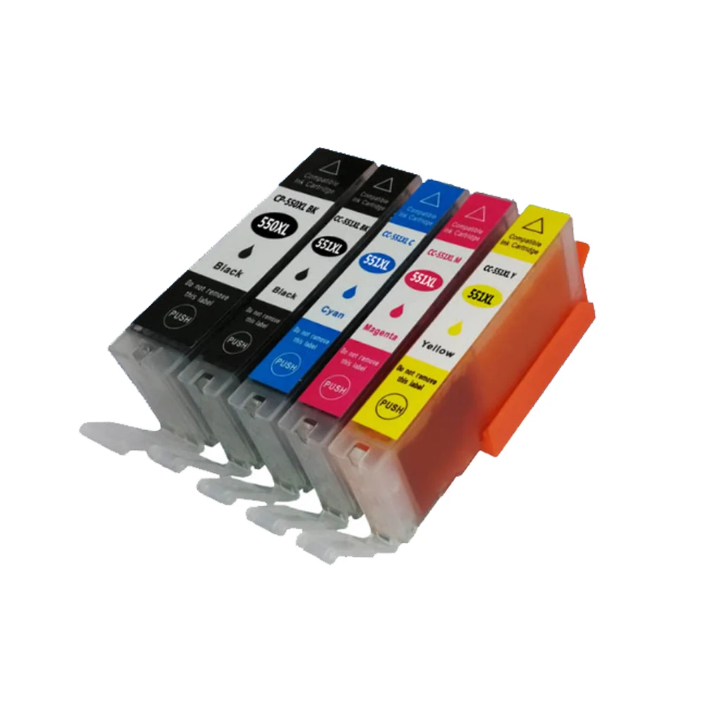 

5PK совместимый чернильный картридж PGI550 PGI 550 551 PG-550 для Canon Pixma MG6350 MG7150 IP8750 MG-6350 MG-7150 MG 6350 7150