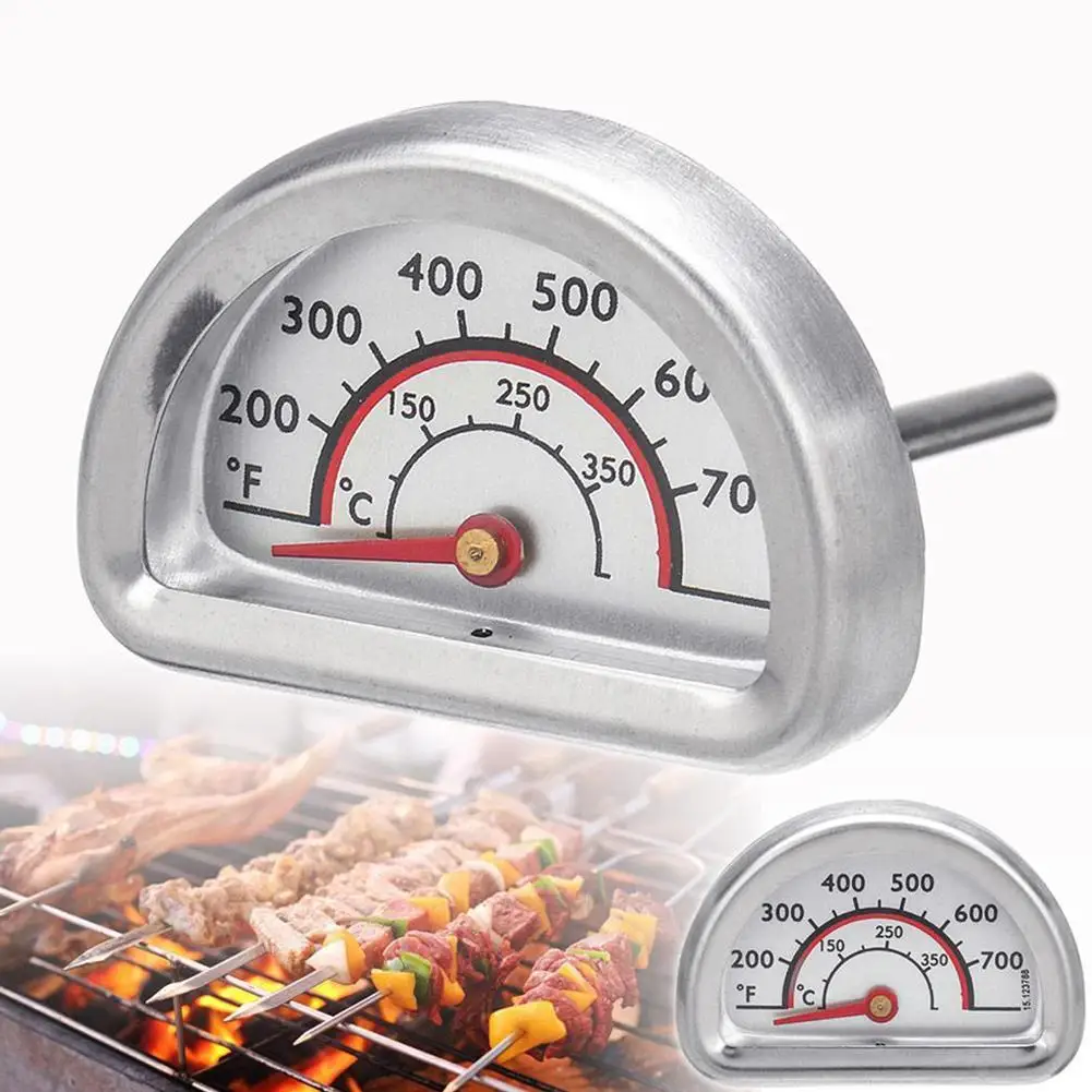 BBQ Barbecue Thermometer Smoker Grill Thermometer Temperature Gauge Stainless Steel Heat Indicator For Charbroil Grill