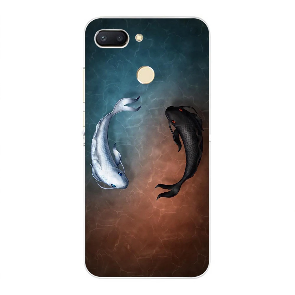 Чехол для Xiaomi Redmi 6 Мягкий силиконовый чехол TPU Funda задняя крышка Capa shell Coque Redmi6