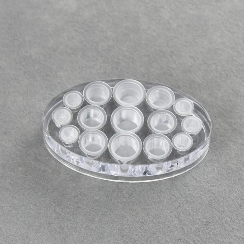 Акриловая овальная пигментная стойка Перманентный макияж чашка для пигмента