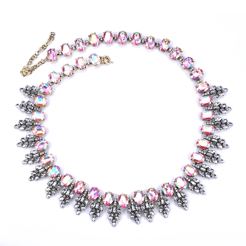 

PPG&PGG Fashionable Crystal Leaf Waist Chains Chokers Bib Necklaces The Belt For Women