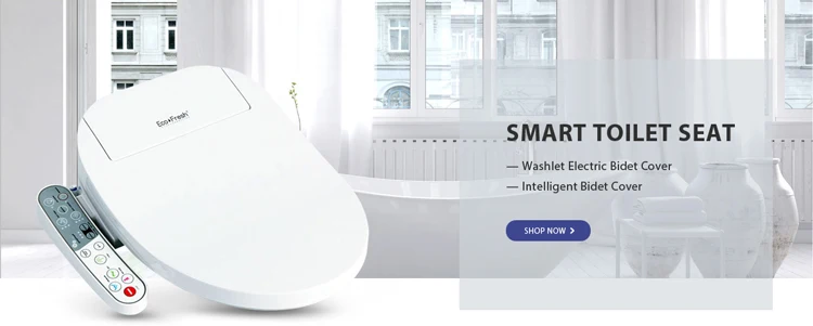 Ecofresh Смарт сиденье для унитаза электрический умный биде крышка длинный размер английский и русский и Braille