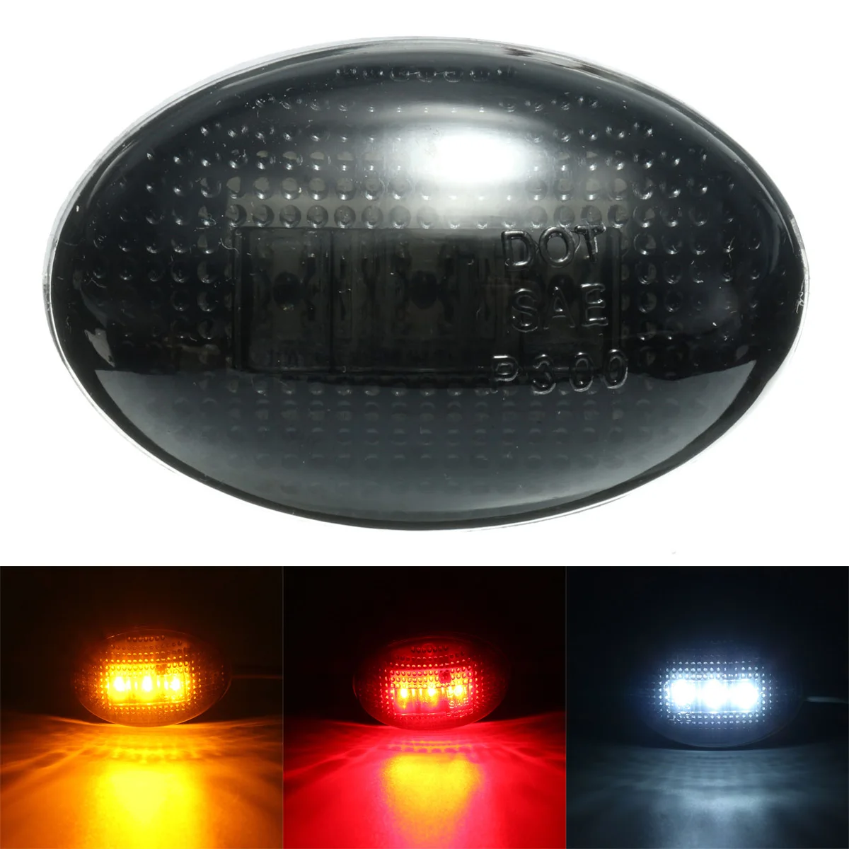 1 шт. автомобильный дым боковой задний фонарь для маркера крыла светодиодная