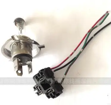 Держатель лампы H4 с картой бакелитовый держатель для автомобильных фар тремя