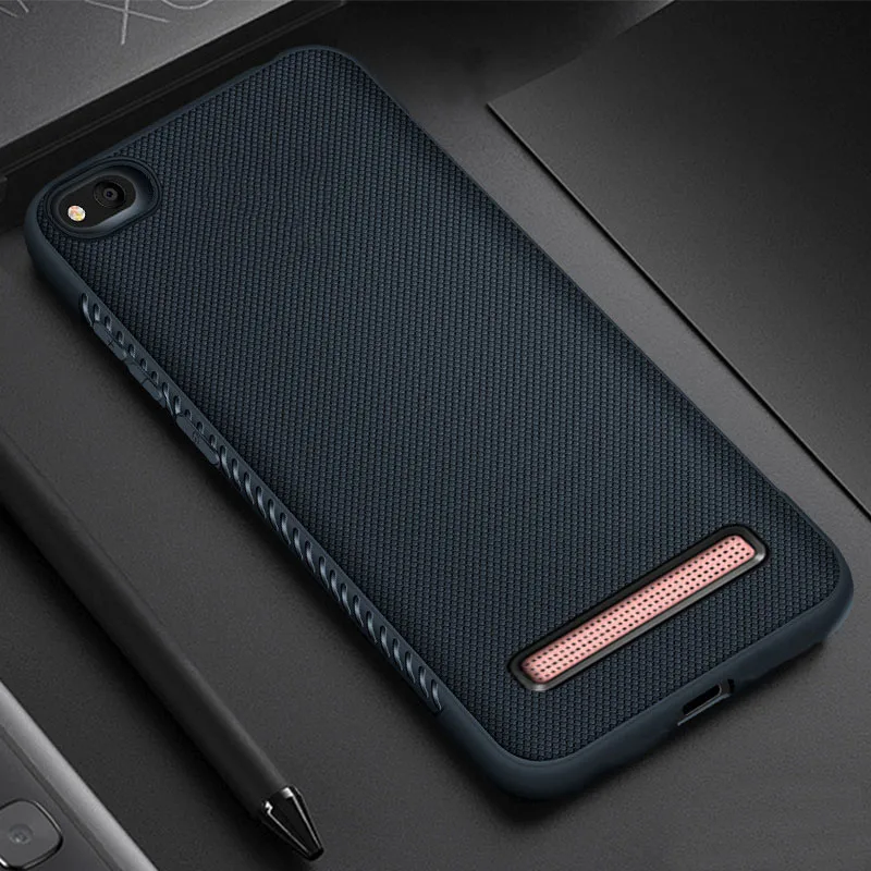 Тёмно-синий Beworld силиконовый чехол для Xiaomi Redmi Примечание 5A Prime нескользящий Мягкий ТПУ чехол для телефона для Xiaomi Redmi 5A чехол-броня - Цвет: Тёмно-синий
