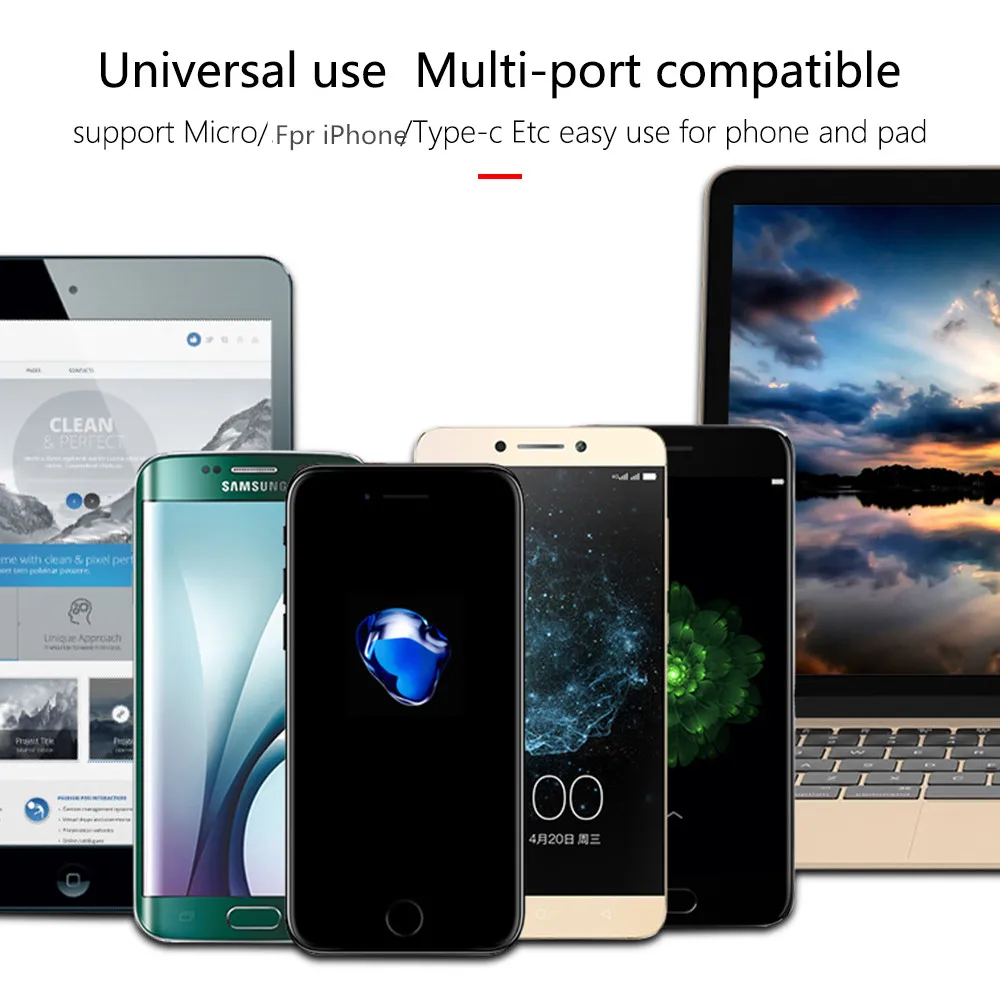 1 м Плетеный светодиодный кабель 2.4A Магнитный кабель usb type C кабель для зарядного устройства микро провод для быстрого заряда для iPhone X samsung S8 huawei Xiaomi