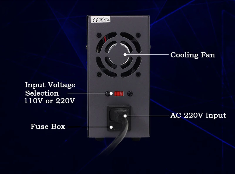 Wanptek Variable Laboratory Power Supply Adjustable 120V 60V 30V 15V 2A 3A 5A 10A k3010d Voltage Current Regulator Bench Source