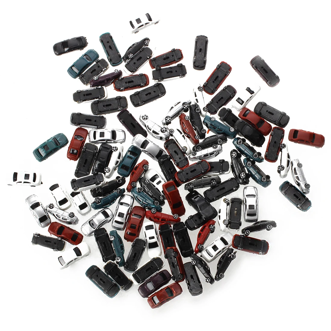 

5 pack 100pcs Painted Model Cars Building Train Layout Scale N Z (1 to 200) C200-4