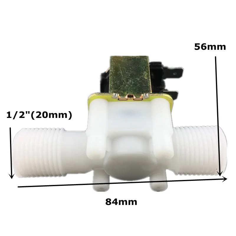 Пластиковый электромагнитный клапан 1/2 дюйма 12 В 24 220