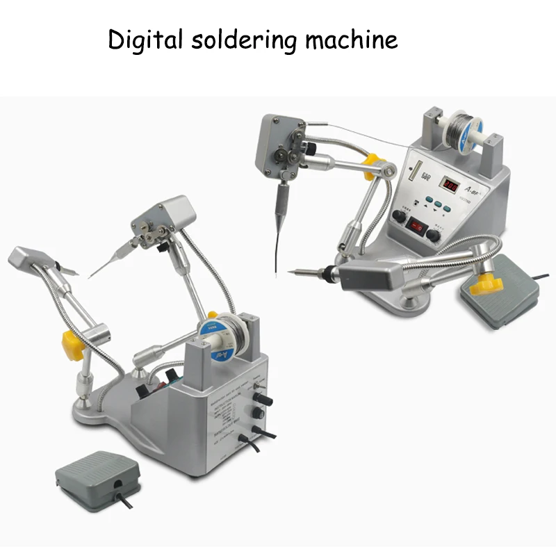 

Precision Digital Soldering Machine Pedal Automatically Out Of Tinall-Round Adjustment Tin Soldering Machine HS376D
