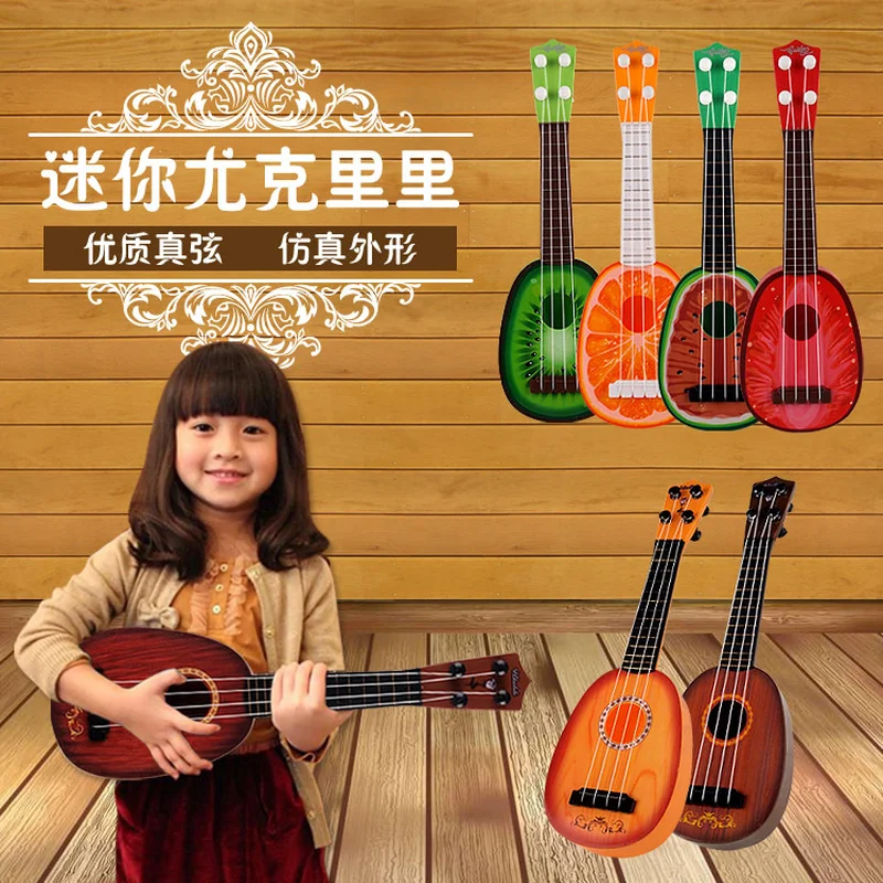 Musica Kids Toys Xylophone Musical Ukulele Toy Can Play Simulation Fruit Cartoon Mesa De Som Maracas Guitar | Игрушки и хобби