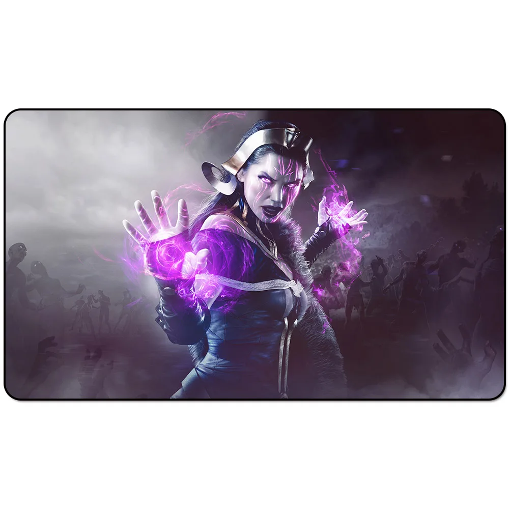 Белый 60x35 см размер(24x14 дюймов) волшебный игровой коврик: LILIANA(WAR OF THE SPARK) Playmats коврик для настольной игры - Цвет: Белый