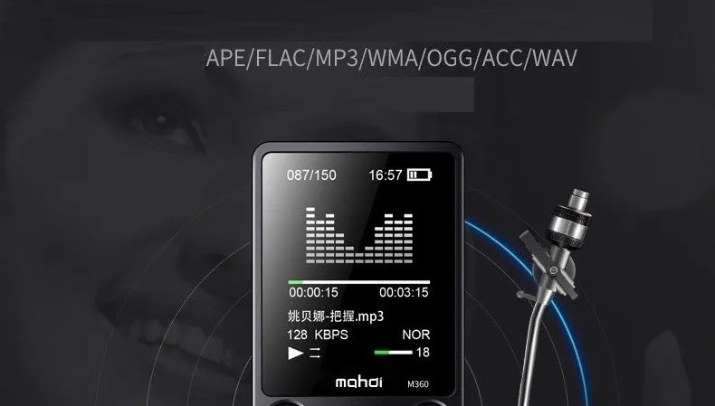 8G 1,8 дюймов MP4 плеер Металлический MP4 музыкальный плеер Mahdi M360 HD экран OTG встроенный динамик поддержка видео музыки запись изображения FM