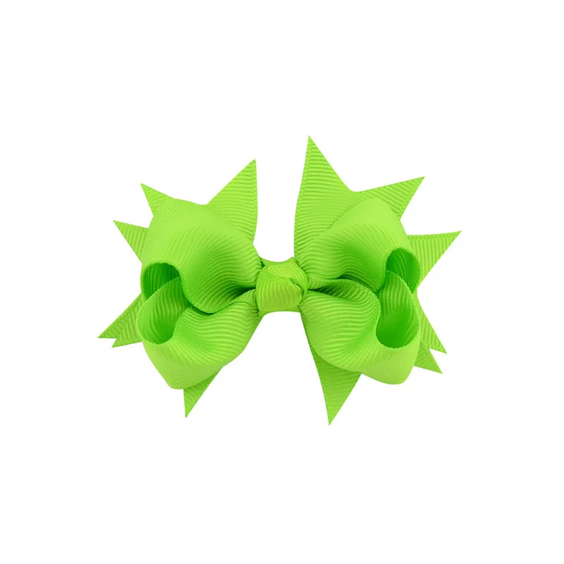 Шпилька-бант из ленты карамельного цвета для девочек 1 шт. 3 дюйма стильные