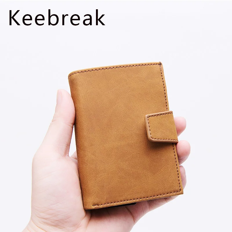 Умные мужские кошельки KEEBREAK из алюминия с технологией радиочастотной
