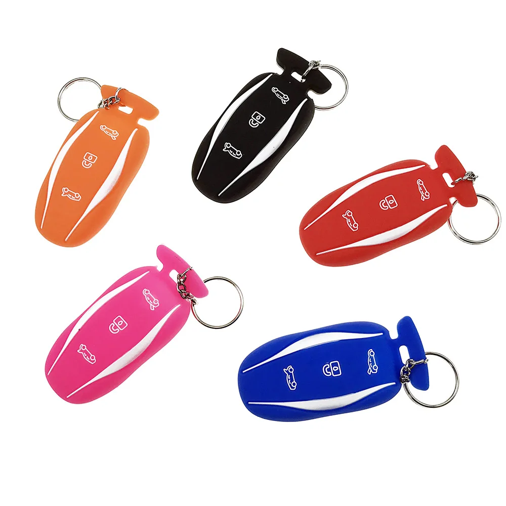 Силиконовый чехол для ключей держатель Tesla Model S автомобильный автомобильные