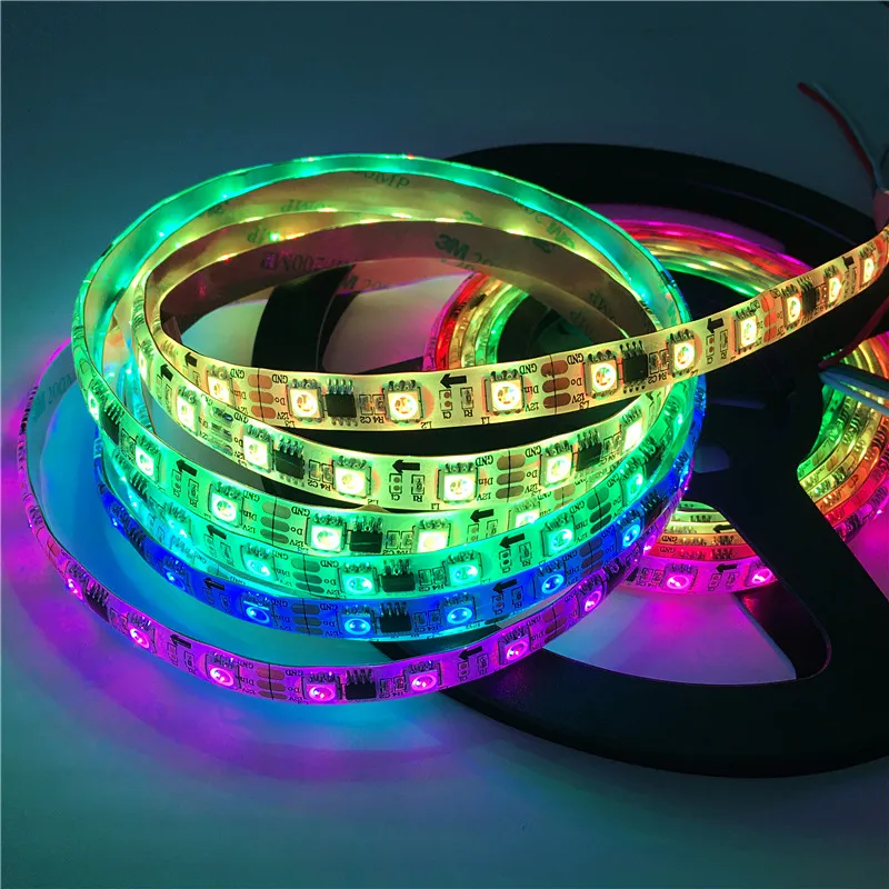 Светодиодный светильник 5050 RGB WS2811 12 В программируемый 30/60 светодиодов/м не