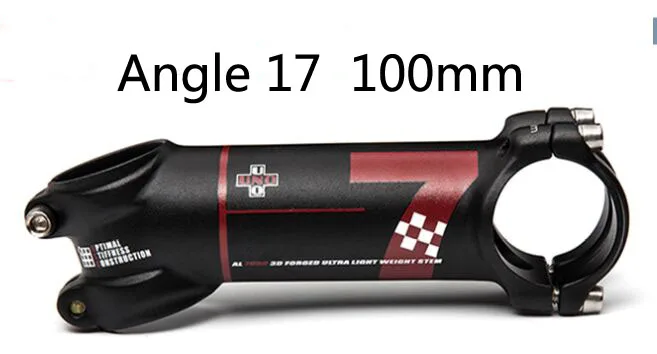 Angle 17 100mm UNO 7 вынос руля велосипеда вынос руля MTB дорожный велосипедный вынос руля 31,8 угол 7/17*70/80/90/100/110/120/130 мм Bicicleta potencia Велоспорт части - Цвет: Angle 17 100mm