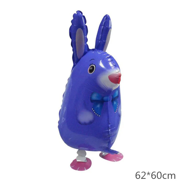 purple rabbit Смешивает ходячие гелиевые шары в форме животных милый кот собака панда динозавр Тигр домашние воздушные шарики для день рождения вечерние украшения Дети и взрослые - Цвет: purple rabbit