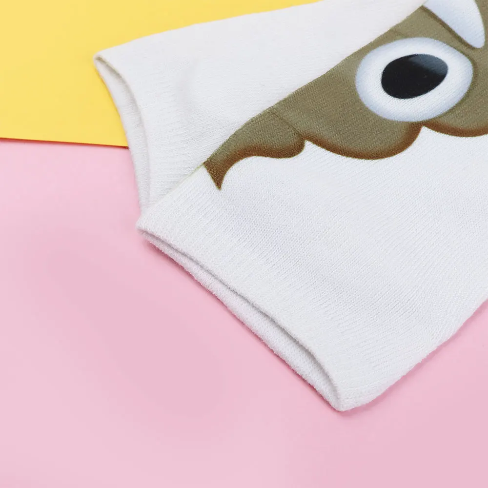 1 пара забавных женских носков с 3D принтом короткие носки по щиколотку