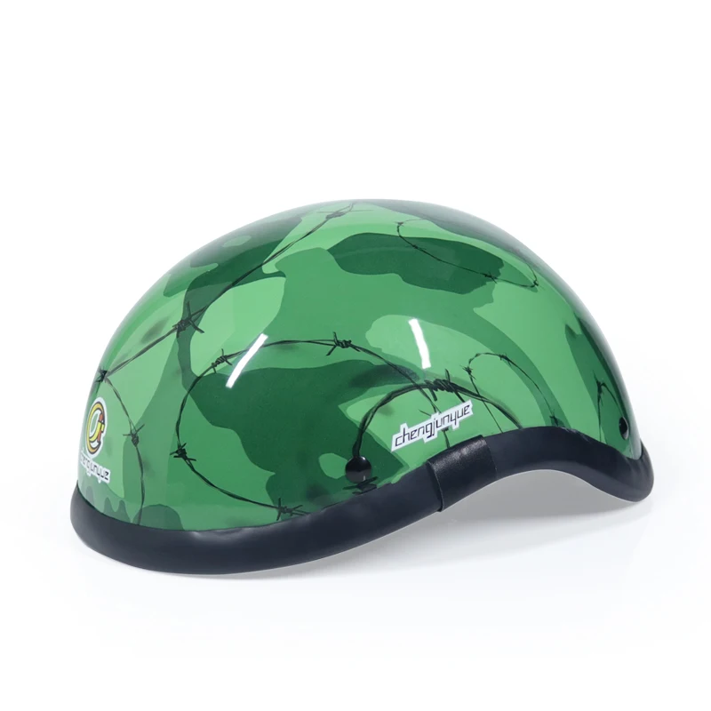 Винтажный мотоциклетный шлем в горошек с защитой унисекс | Автомобили и