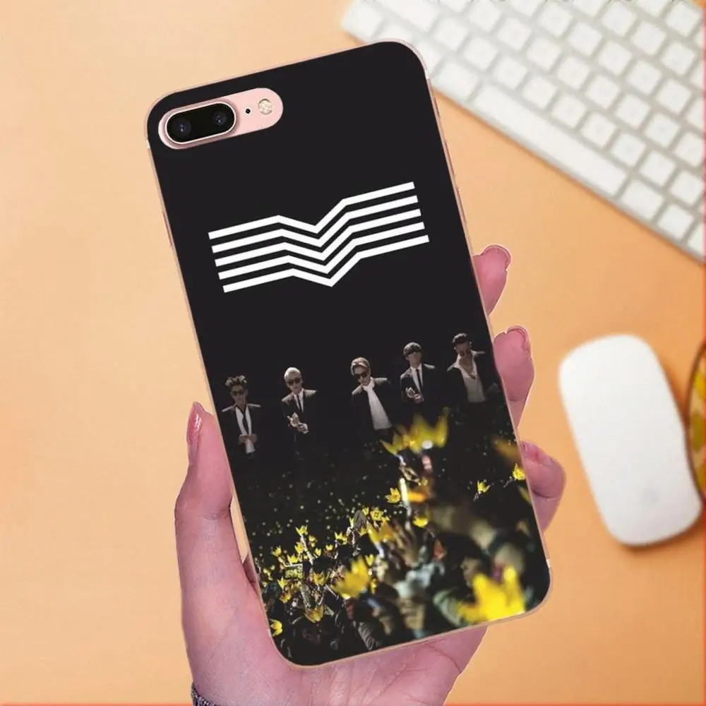 Милый чехол для телефона с логотипом Kpop Bigbang Vip Samsung Galaxy Note 5 8 9 S3 S4 S5 S6 S7 S8 S9 S10 mini Edge