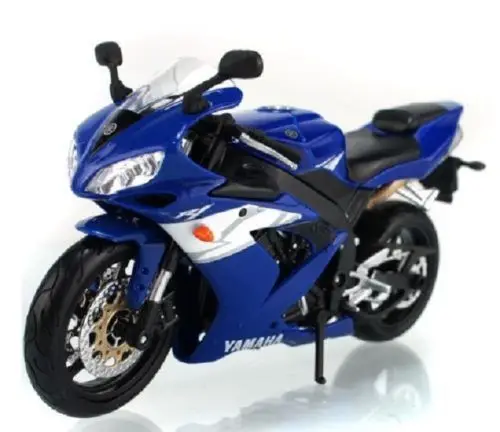 MAISTO 1:12 Yamaha YZF R1 синий мотоцикл велосипед литье под давлением Модель Новый в