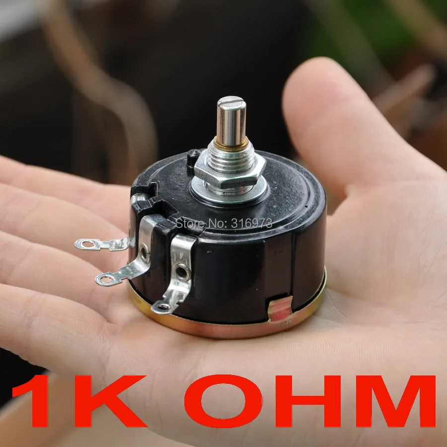 (20 шт./лот) 1K Ом 5 Вт проволочный роторный потенциометр WX112(050) Горшки Вт.|rotary