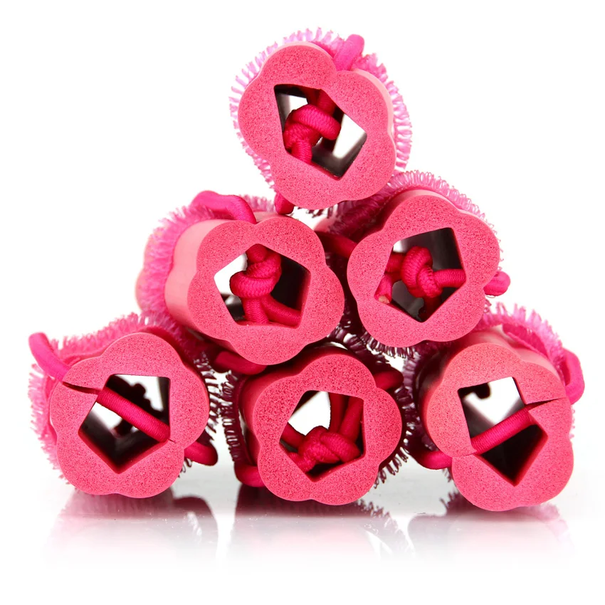 6pcs/set Sleeping beauty short sponge rollers Hair Curler Sponge Foam Not To Hurt The Bendy Rollers | Красота и здоровье