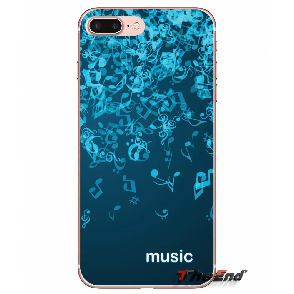 Модный декор из музыкальных нот произведения искусства чехол для телефона ТПУ с