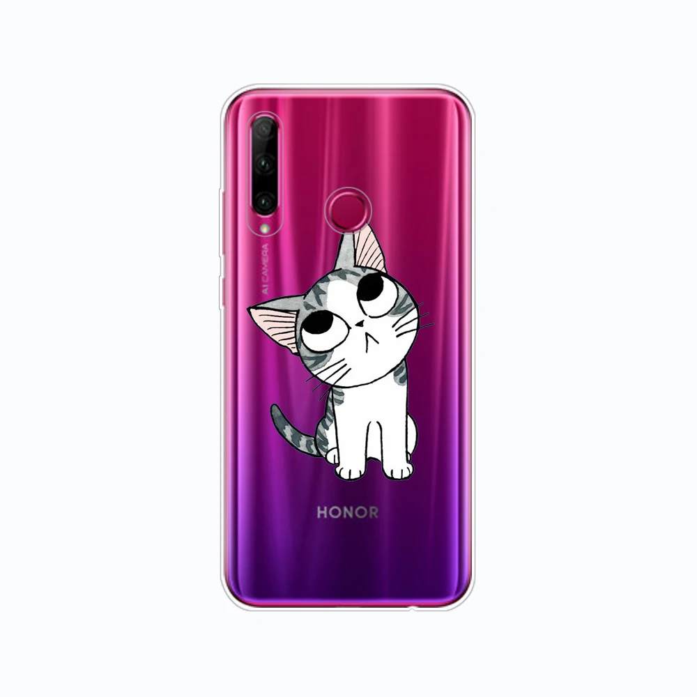 80354 Чехол для Honor 20, чехол, силиконовая задняя крышка, чехол для телефона, для huawei Honor 20 Pro Lite, Honor20, YAL-L21, YAL-L41, роскошная задняя крышка с рисунком - Цвет: 80354