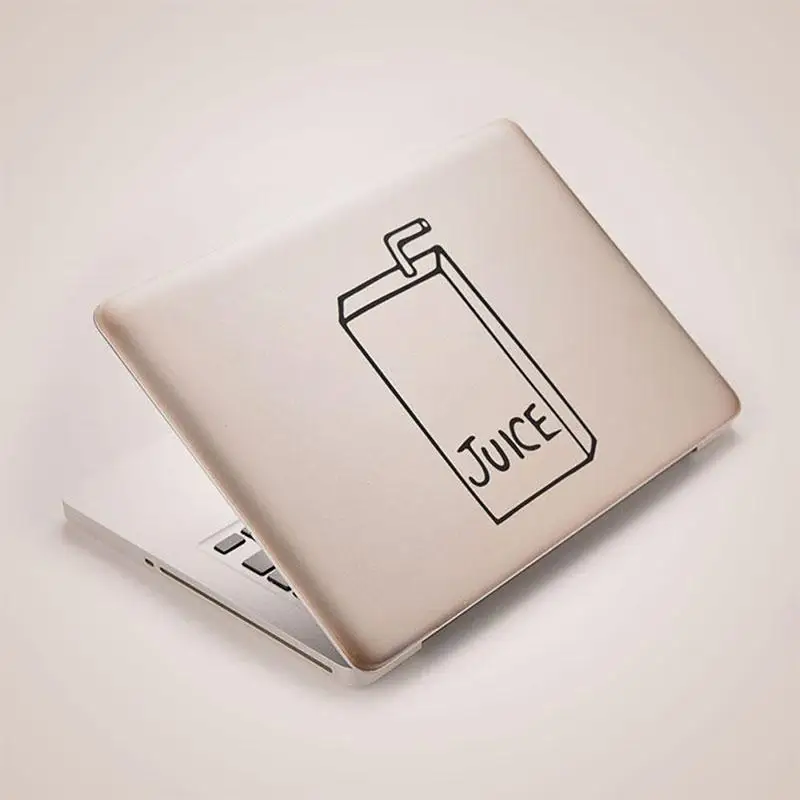 Amzdeal общая черная ПВХ декоративная переводная Наклейка для MacBook сок Светильник лампы ноутбука Искусство Наклейка Фреска