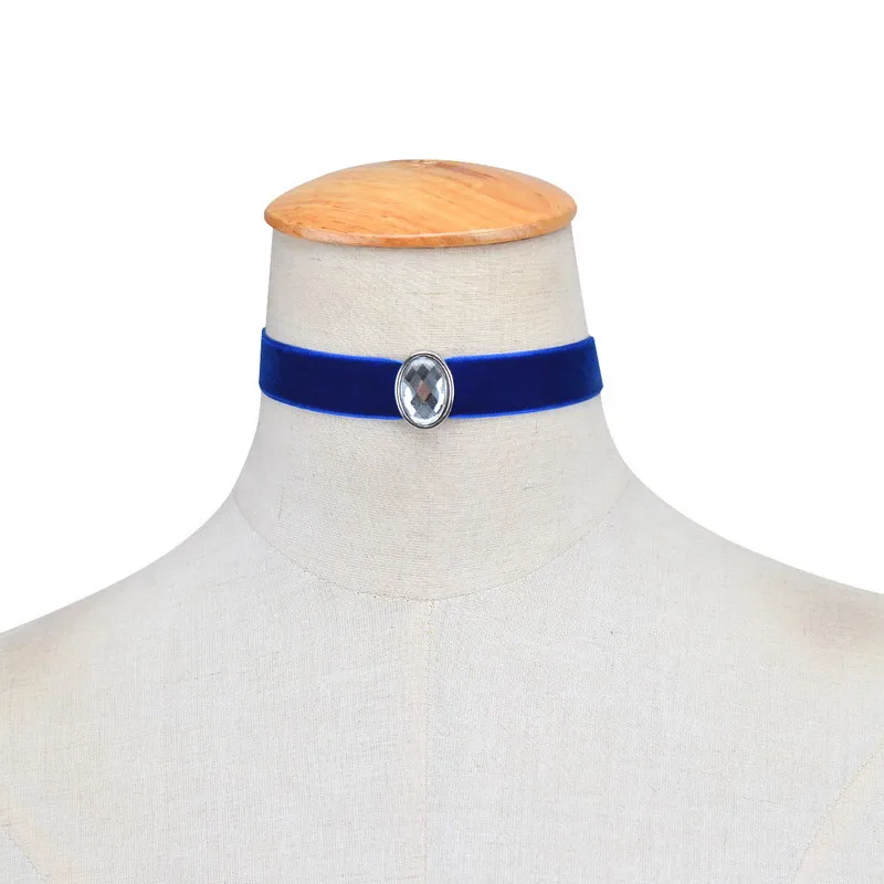 Elessical капли воды акриловые кристалл драгоценного камня колье ошейник Gothic