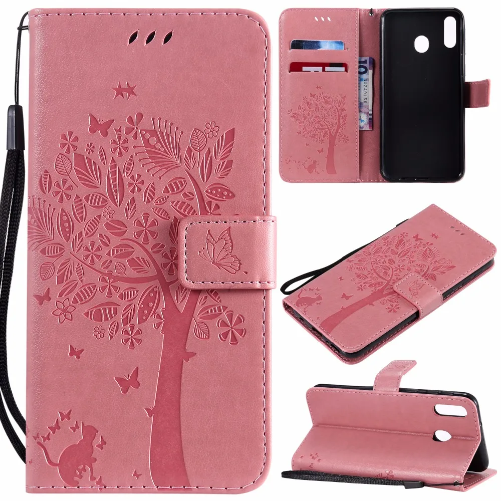 Модный кожаный чехол для Samsung Galaxy M20 телефона M10 защитный флип-чехол с 3D рисунком