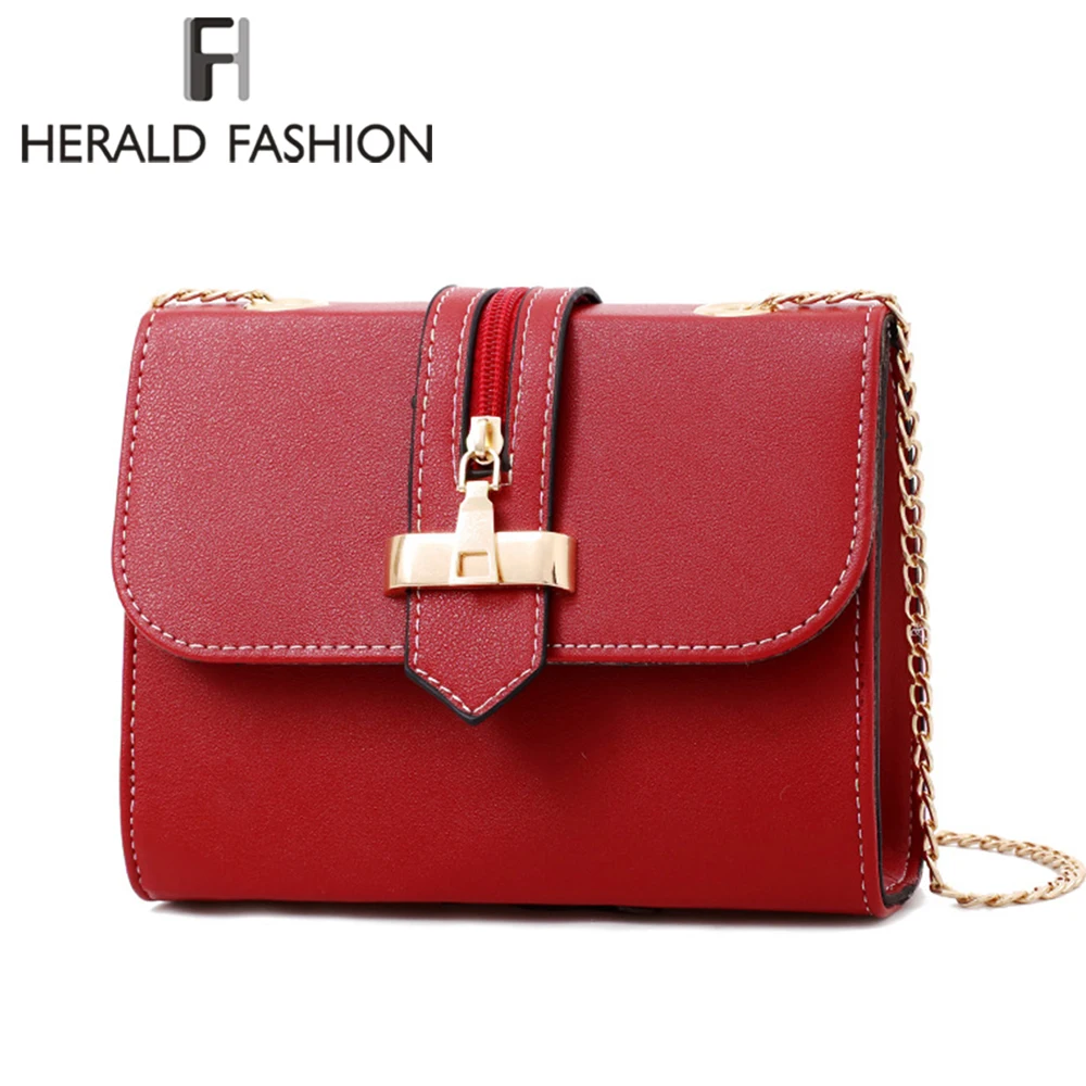 Herald Fashion качественные женские кожаные сумки мессенджеры женская сумка через