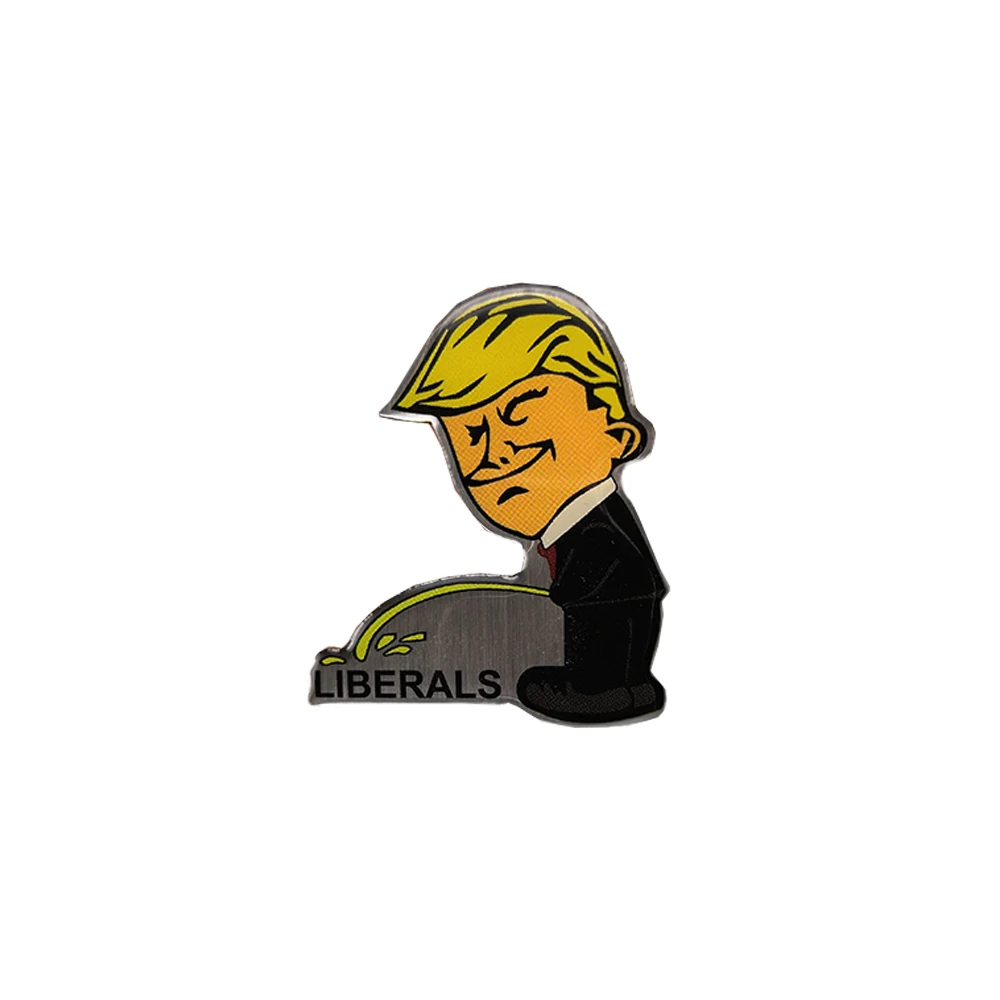 Забавная заколка на лацкан с защитой от армии Трампа|Булавки и значки| |