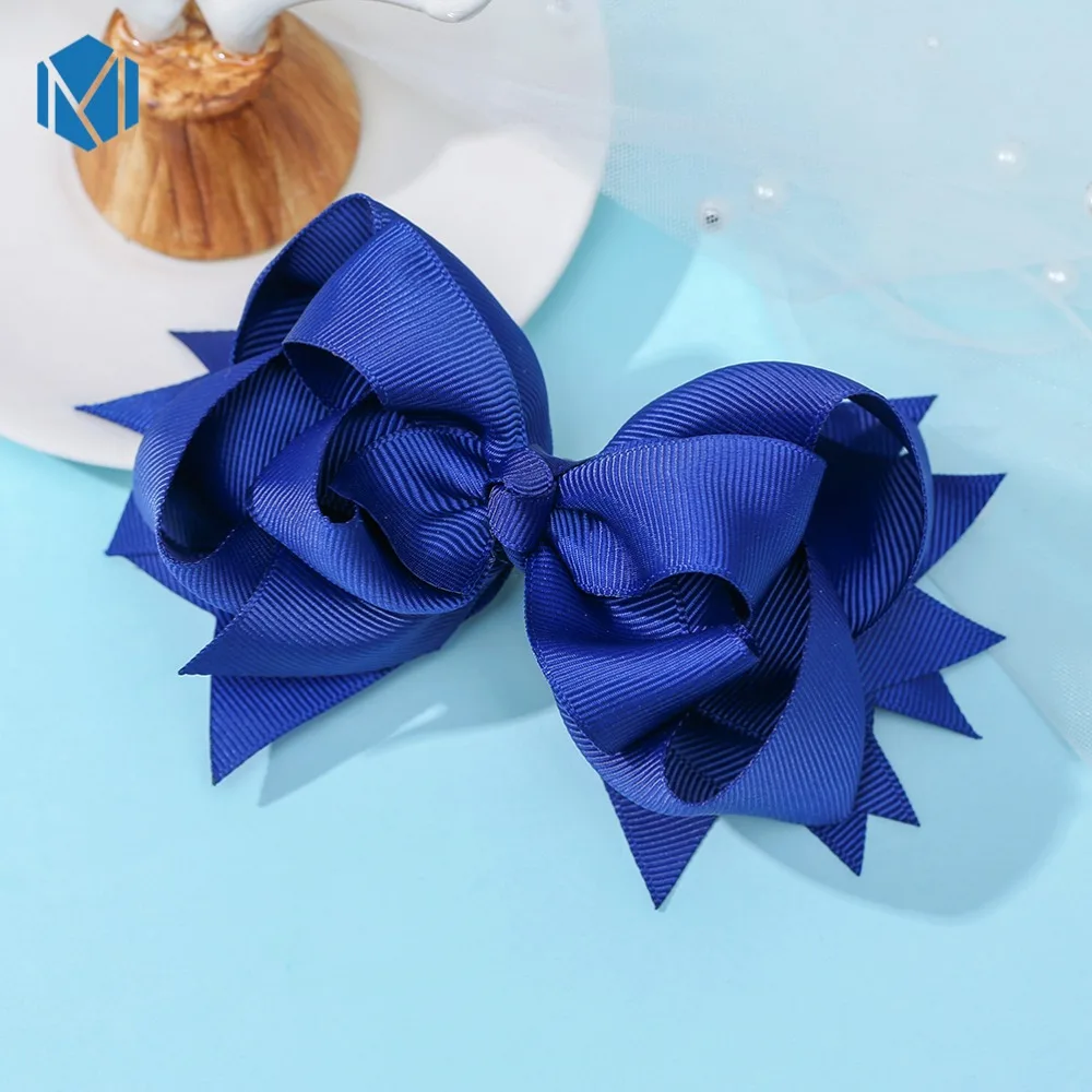 Заколки для волос с бантом девочек 1 шт. 5 дюймов ленты Детские аксессуары детские