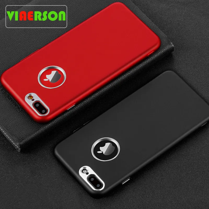 Phone Case For iPhone 7 Plus Soft Silicone + Metal Bumper On The Apple 6 6S 8 I6 I7 Back Cover Coque Shell | Мобильные телефоны и
