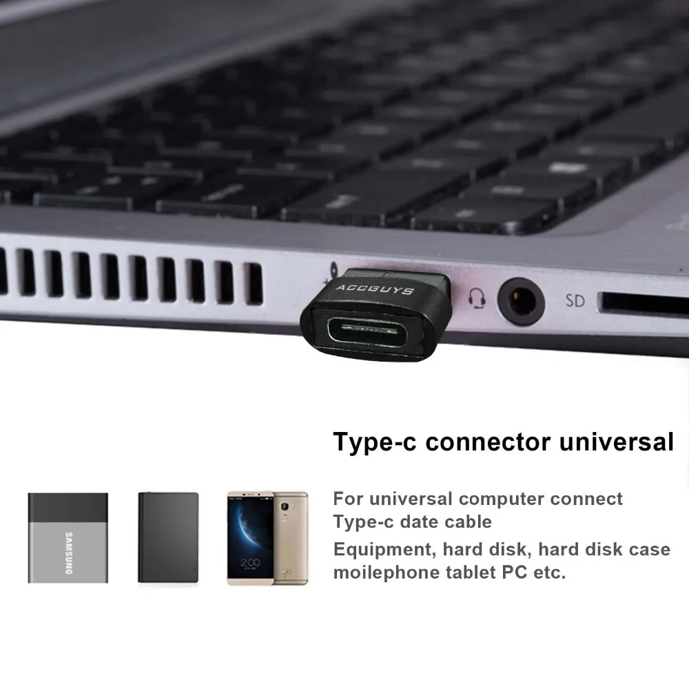 ACCGUYS USB 2 0 Type C адаптер папа Женский конвертер для Macbook Huawei P9 Xiaomi 4C Nexus 5X 6P Moto z|male male|male