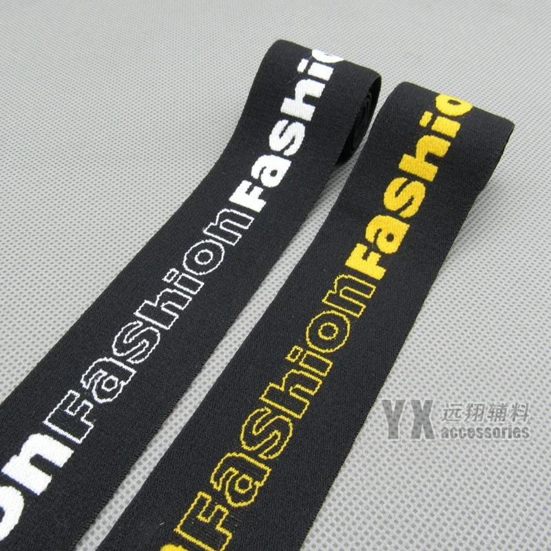 Высокое качество 40 мм ширина мягкие жаккардовые эластичные ленты 4 метра DIY